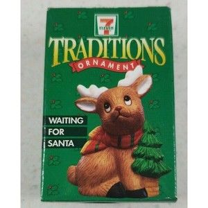 7-ELEVEN Citgo TRADITIONS ORNAMENT 1997 WAITING FOR SANTA New